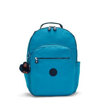 Kipling Seoul Large 15" Backpack Laptoptassen Groen | BE 1649DF